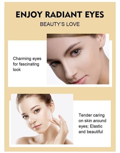 24K Gold Roll-on Puffy Eye Cream Dark Circles Puffiness Anti-Aging Fine Line - Thumbnail 6