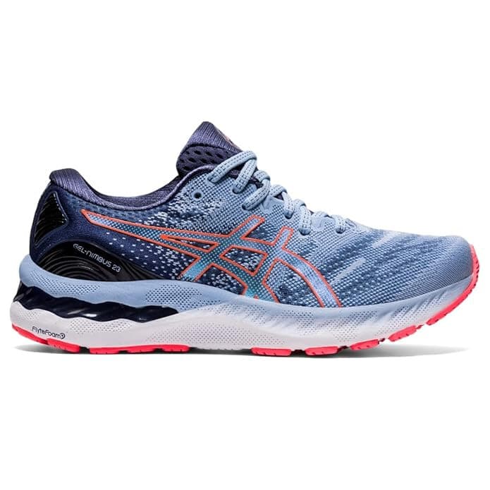 ASICS Women's Gel-Nimbus 23 Running Shoes Mist/Blazing Coral, Size 9 B - Thumbnail 3