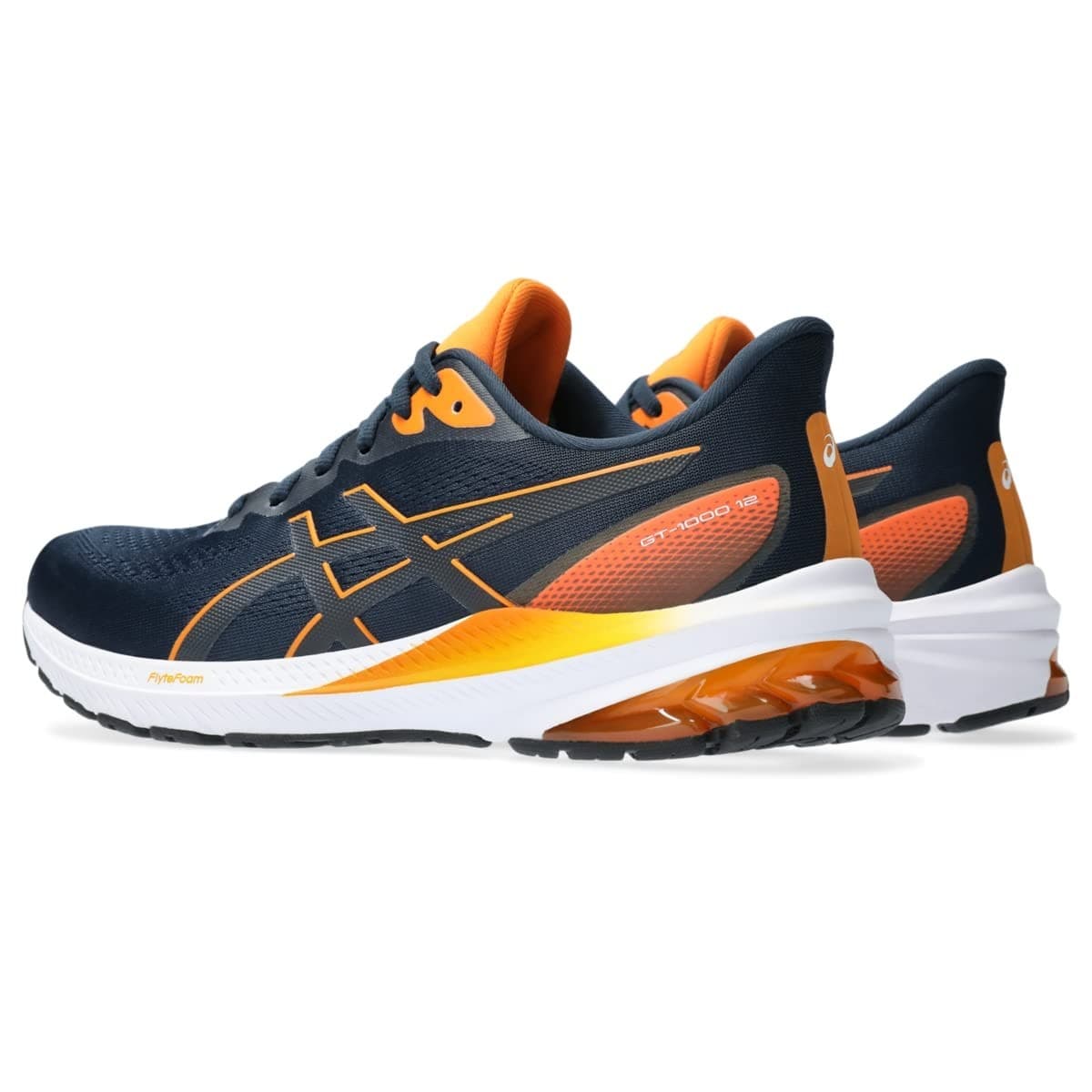 ASICS Men's GT-1000 12 Running Shoes, 14 M , French Blue/Bright Orange - Thumbnail 5