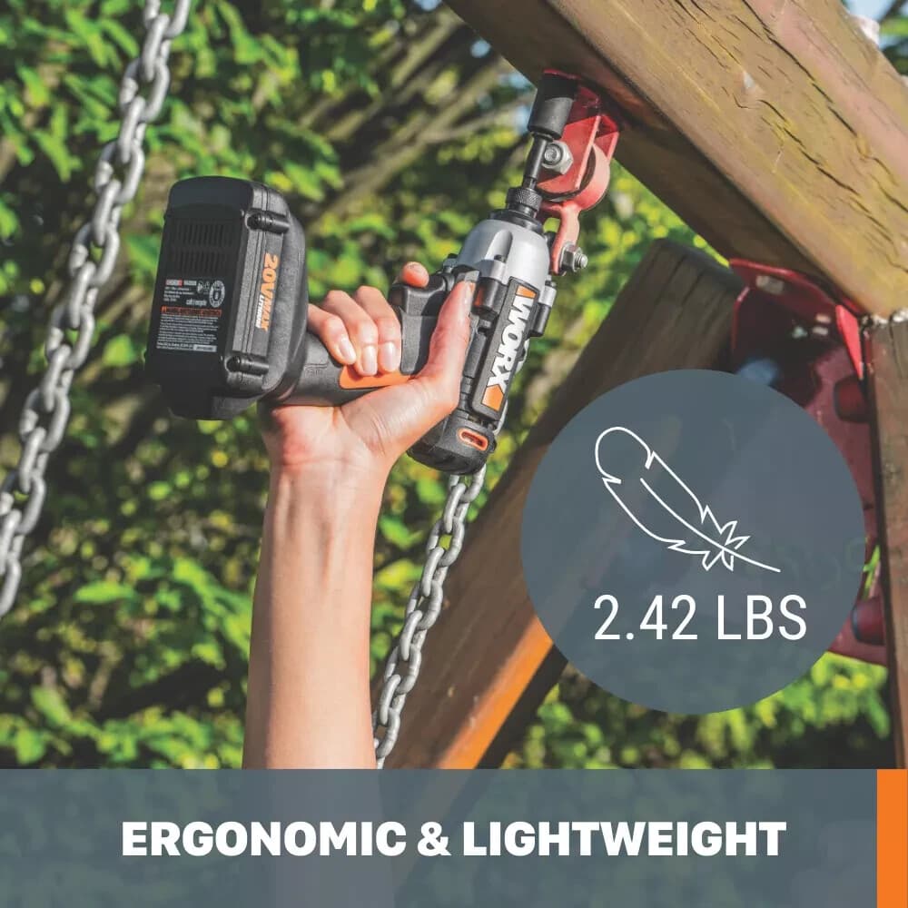 WX291L Worx 20V MaxLithium Cordless Impact Driver Battery Charger included - Thumbnail 6