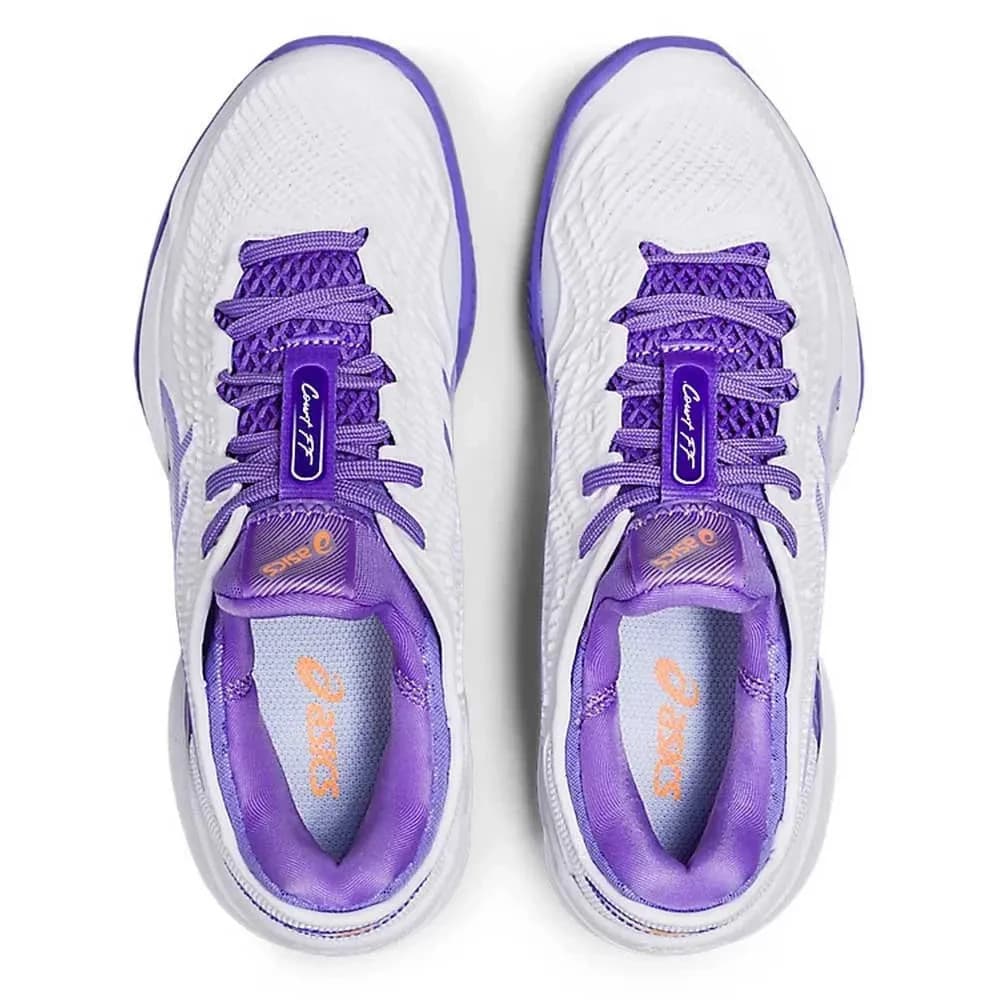 Asics Court FF 3 Clay - SIZE 11.5 - 1042A220 White/Amethyst Men's Shoes - Thumbnail 6