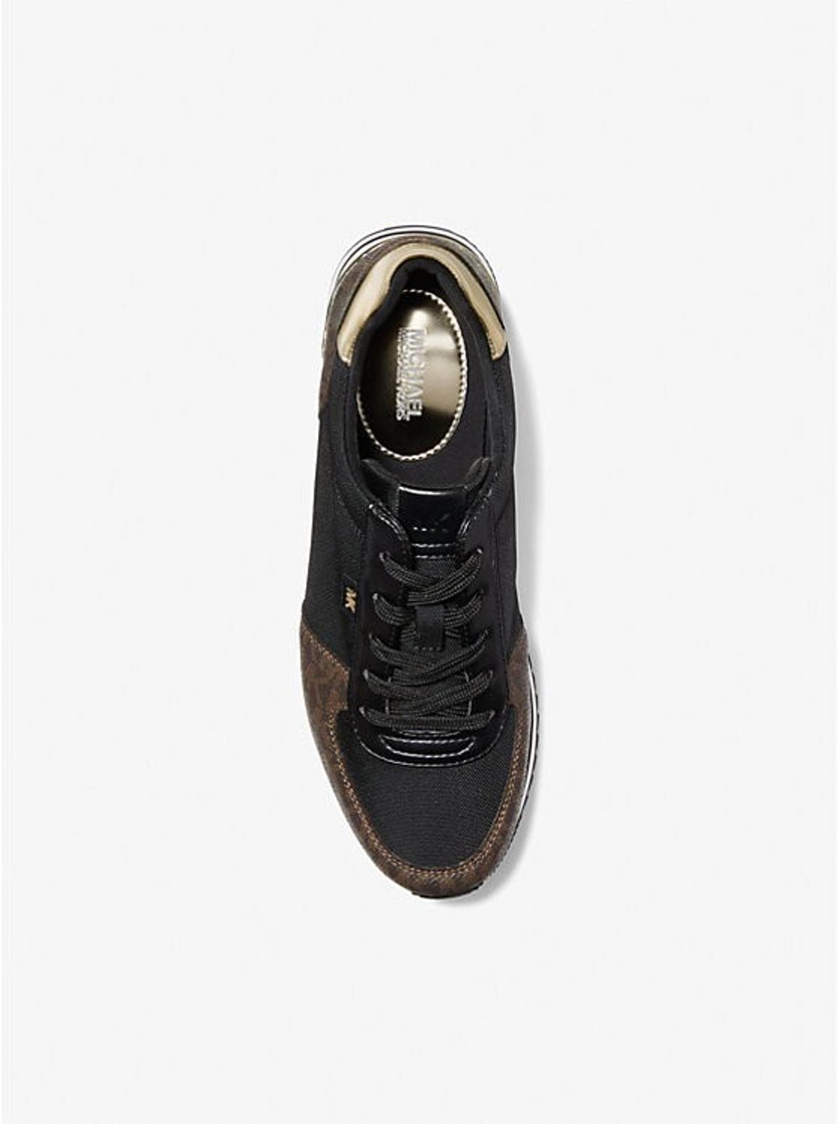 Michael Kors Monique BlackMesh Trainer Sneakers Brown Size 5.5 M - Thumbnail 4
