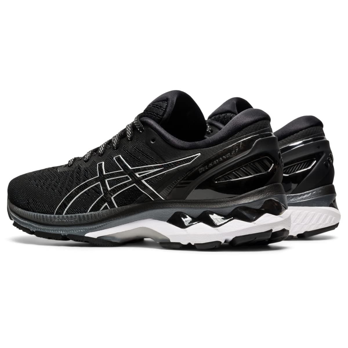 Asics Gel-Kayano 27 Womens Running Shoes Size 9.5 Black/Pure Silver - Thumbnail 5