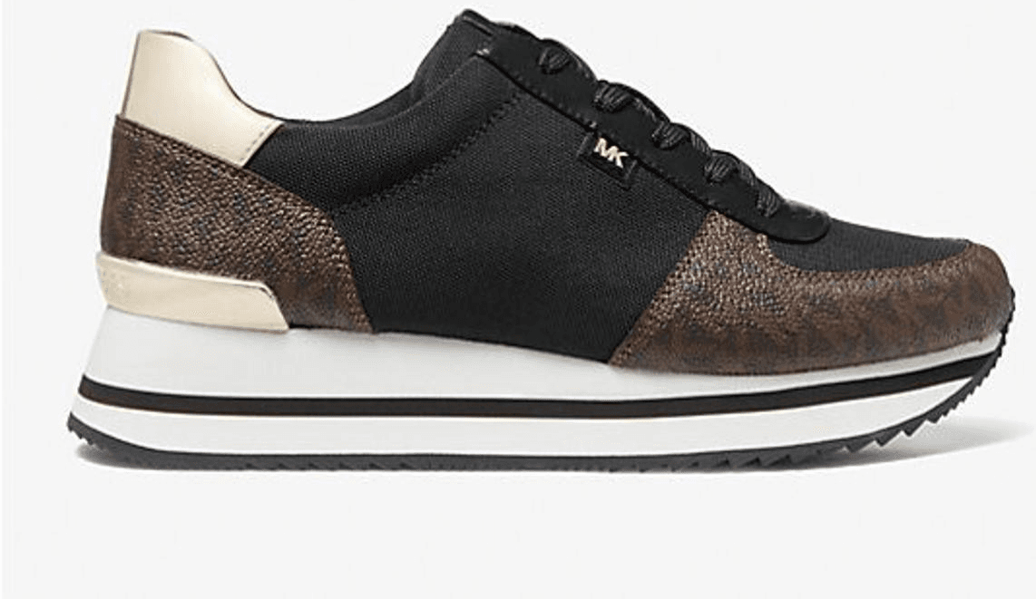 Michael Kors Monique BlackMesh Trainer Sneakers Brown Size 5.5 M - Thumbnail 3