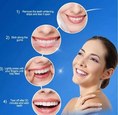 Professional Strength Enamel Safe Advanced Dental Teeth Whitening Strips 28 Ct - Thumbnail 7