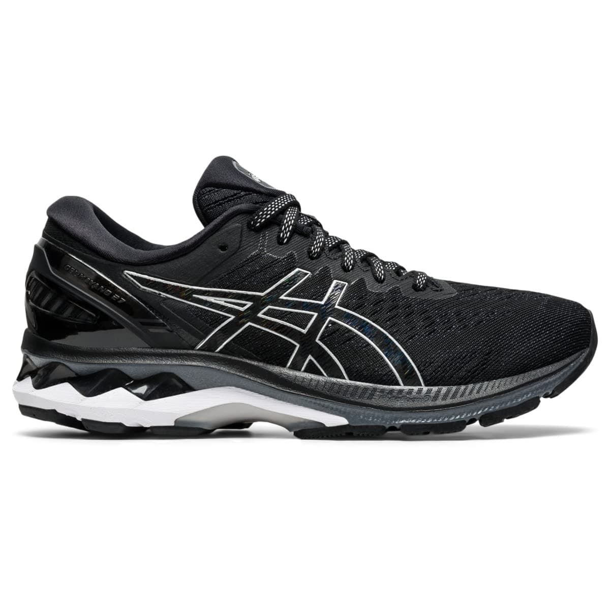 Asics Gel-Kayano 27 Womens Running Shoes Size 9.5 Black/Pure Silver - Thumbnail 2