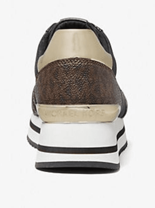 Michael Kors Monique BlackMesh Trainer Sneakers Brown Size 5.5 M - Thumbnail 5