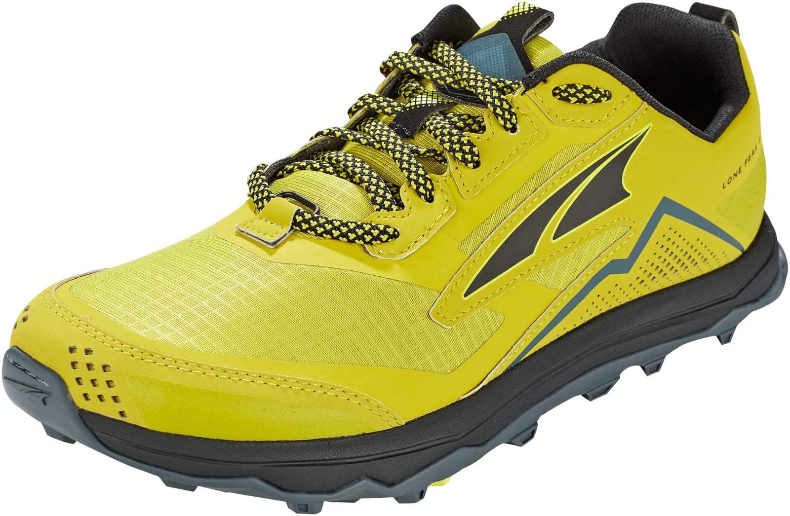 ALTRA Mens Size 9.5 Lone Peak 5 Trail Running Hike Shoe Lime/Black Sneaker New - Image 1