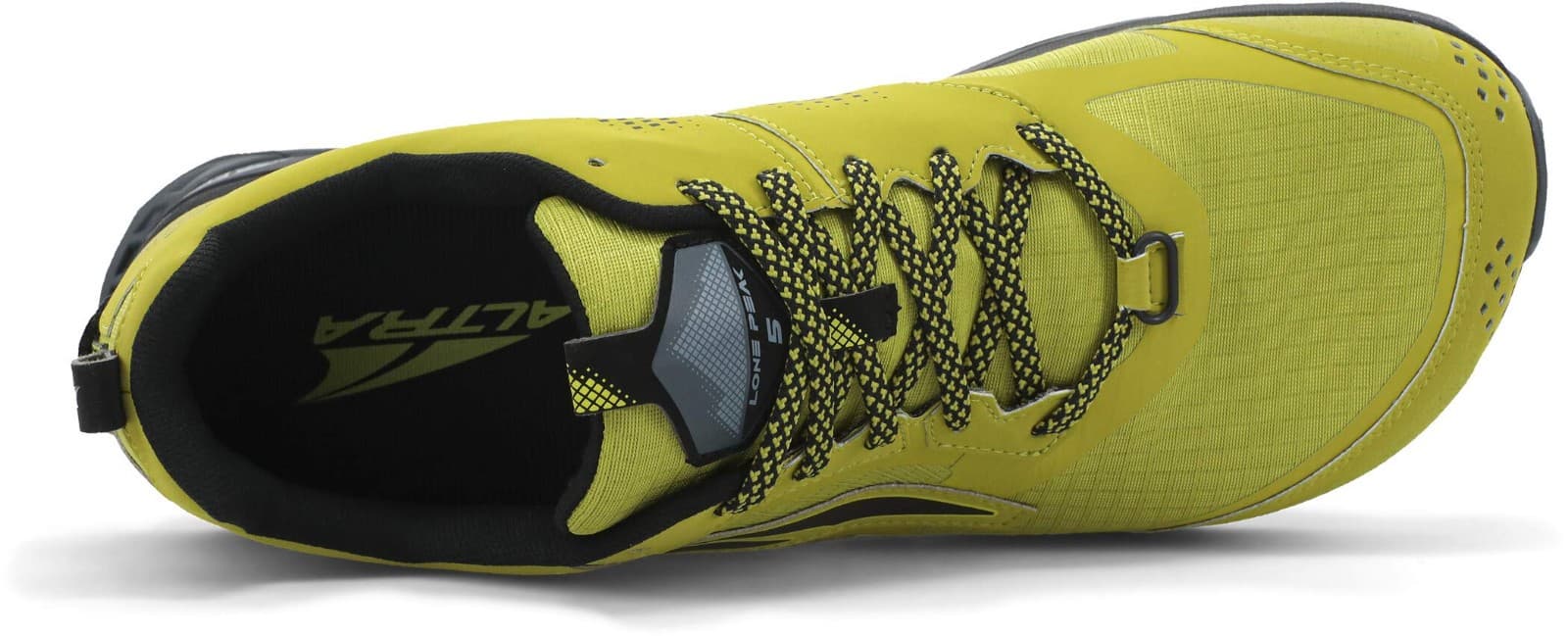 ALTRA Mens Size 9.5 Lone Peak 5 Trail Running Hike Shoe Lime/Black Sneaker New - Thumbnail 5