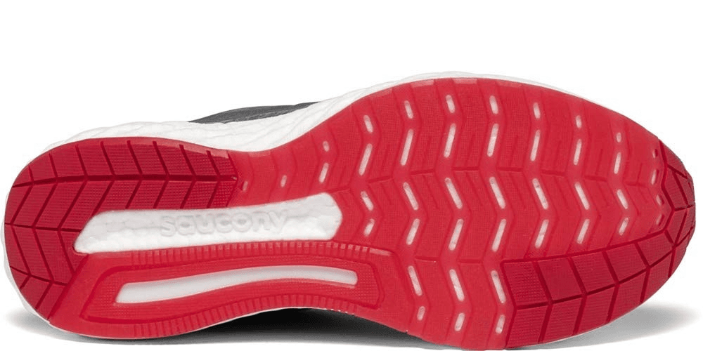 Saucony Hurricane 22 Men Running Shoe Charcoal/Red 13 M - Thumbnail 4
