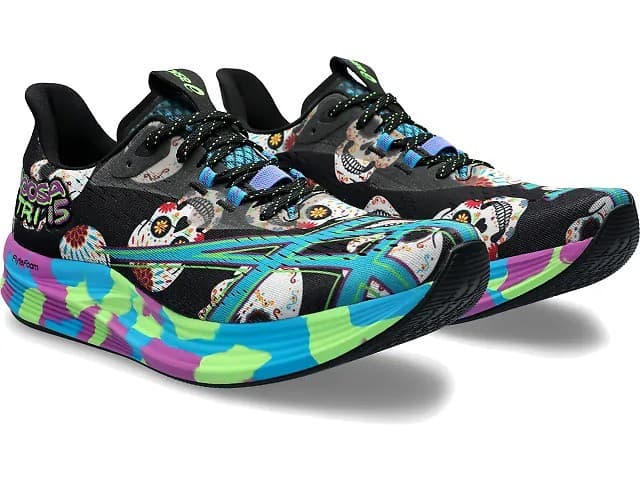 ASICS Noosa TRI 15 Men's Running Shoes Black/Island Blue Size 12 M Skull - Image 1