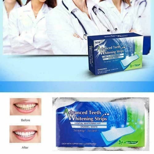 Professional Strength Enamel Safe Advanced Dental Teeth Whitening Strips 28 Ct - Thumbnail 2