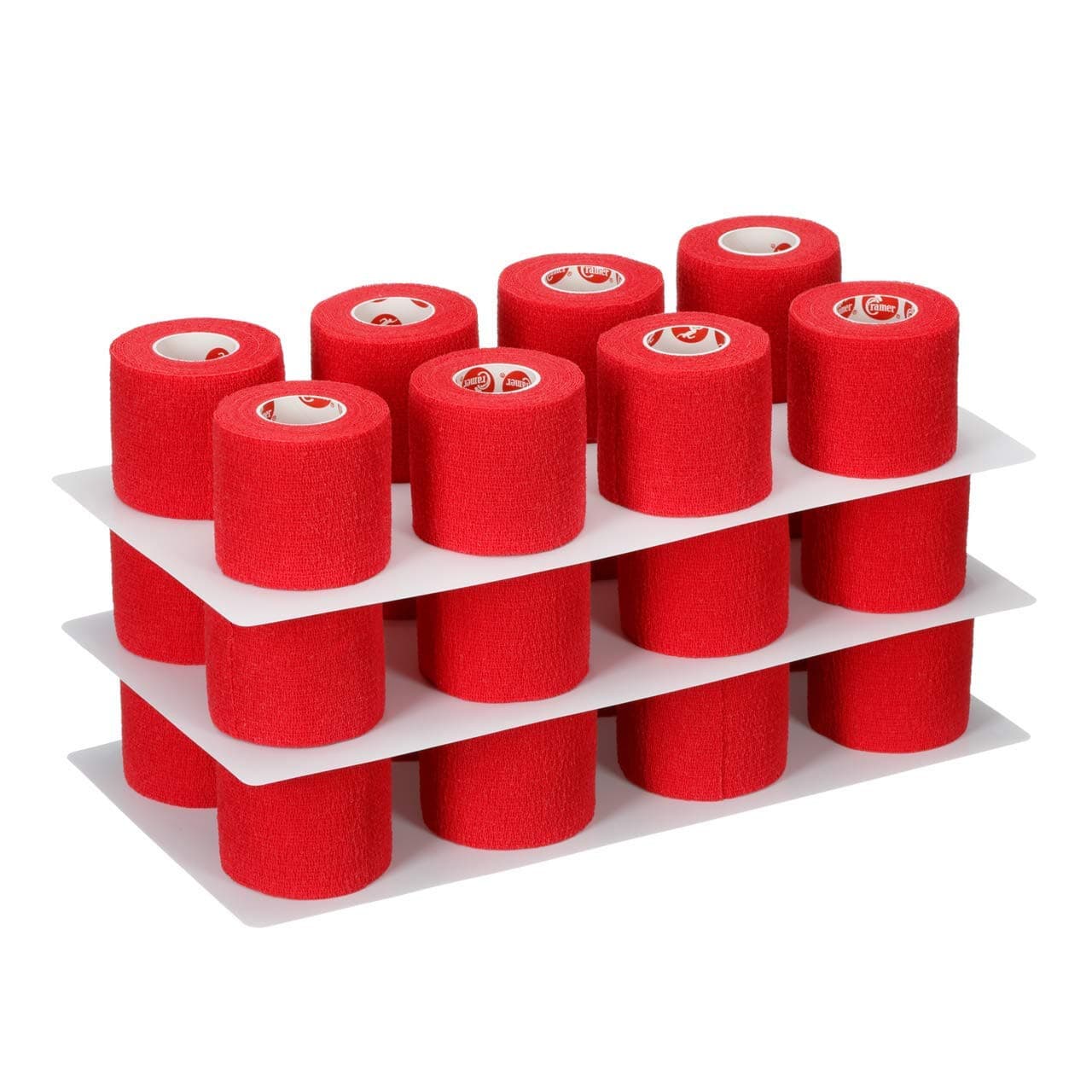 Cramer EcoFlex Stretch Tape Case Red Sport Athletic Bandage Elastic 24 Rolls Red - Thumbnail 2