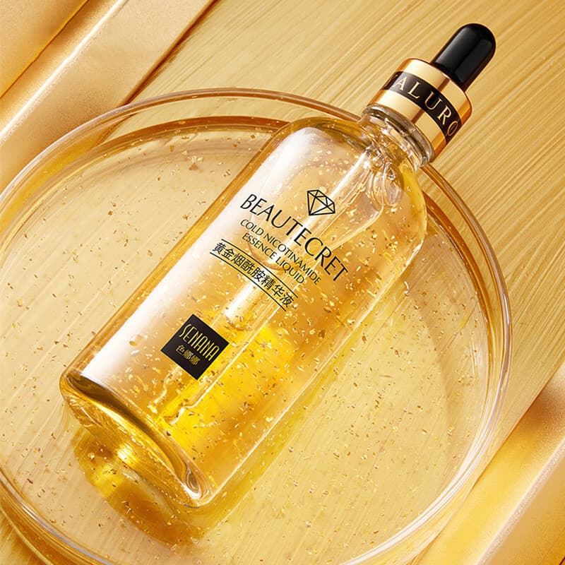 Nicotinamide Liquid 24K Gold Anti Aging Moisturizer with Hyaluronic Acid - Thumbnail 11