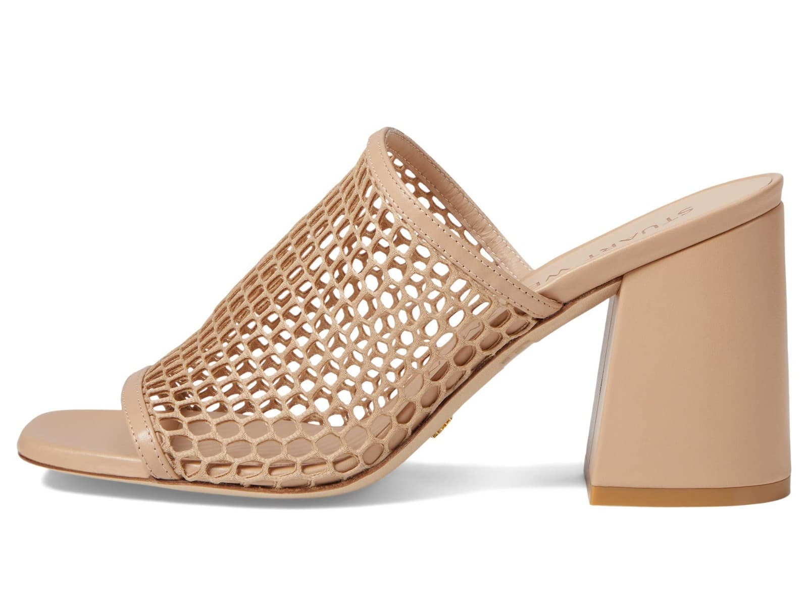 Stuart Weitzman Cayman 35 Block Slide Sandals Women’s Size 9 M Natural/Adobe - Thumbnail 2