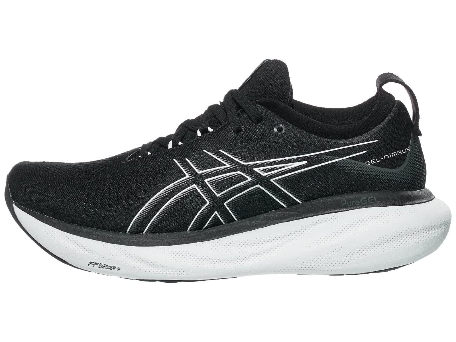 ASICS GEL-NIMBUS 25 Men running Shoes Size 9 Extra Wide 4E Black/Pure Silver - Thumbnail 4