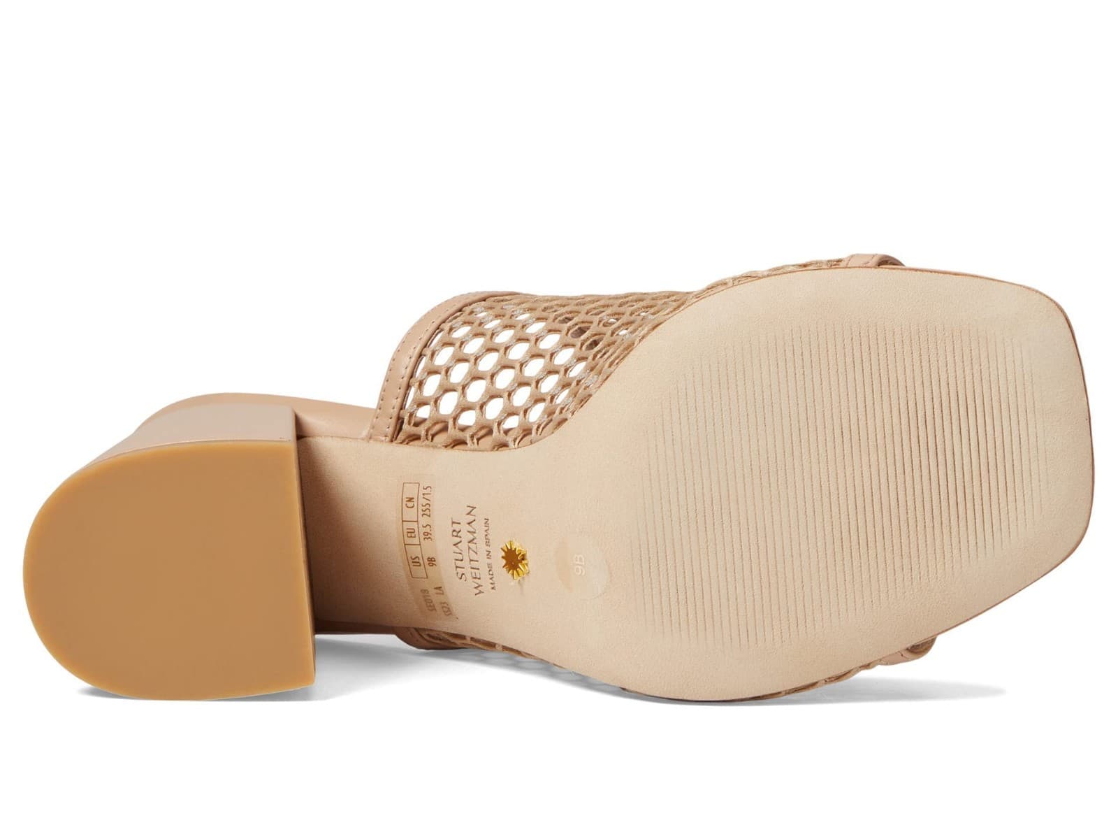 Stuart Weitzman Cayman 35 Block Slide Sandals Women’s Size 9 M Natural/Adobe - Thumbnail 5
