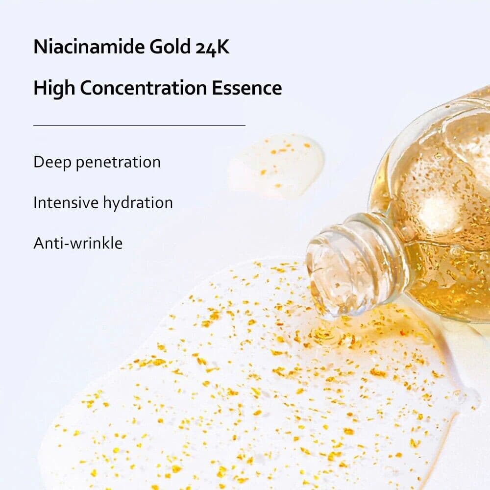 Nicotinamide Liquid 24K Gold Anti Aging Moisturizer with Hyaluronic Acid - Thumbnail 6