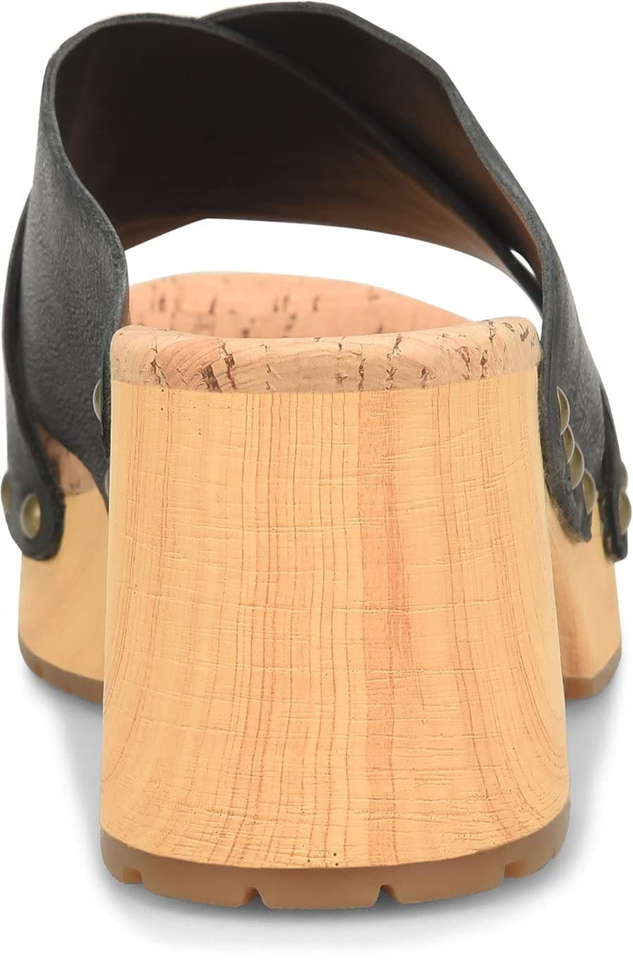 Kork-Ease Womens Tatum Leather Slide Platform Heel Sandal US 10/EUR 42 Black - Thumbnail 7