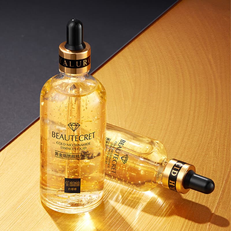 Nicotinamide Liquid 24K Gold Anti Aging Moisturizer with Hyaluronic Acid - Thumbnail 2