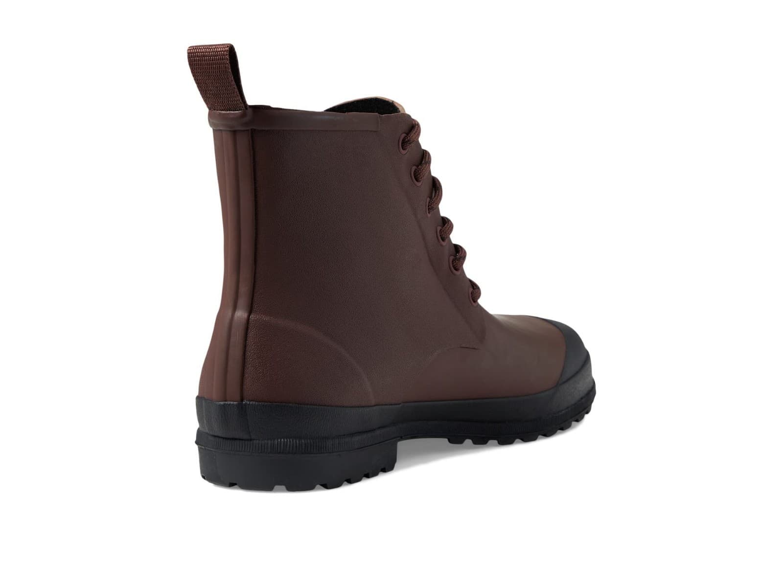 MADEWELL Women's The Lace-Up Lugsole Rain Boot s Dark Cabernet MA442 Shoes 9 - Thumbnail 4