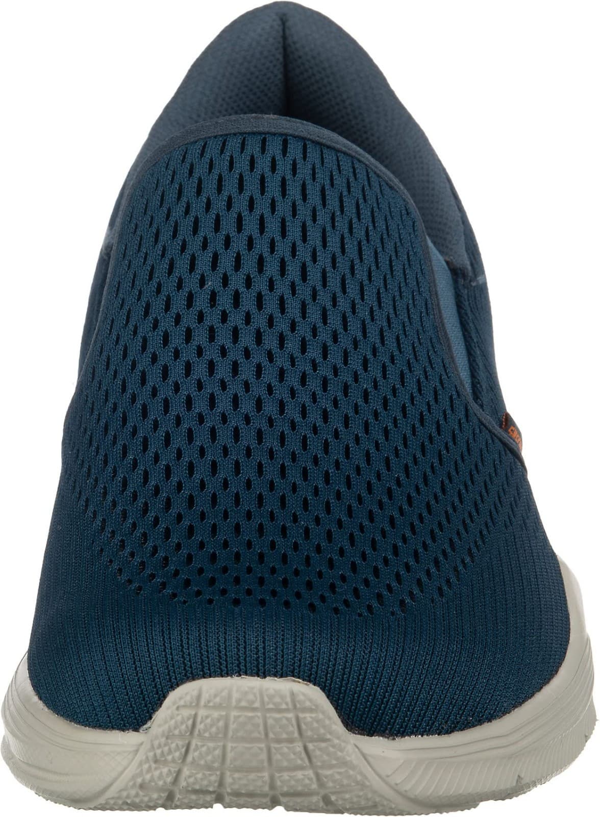 Skechers Mens Slip-on Comfort Loafer, Navy/Orange, 9.5 US - Thumbnail 4