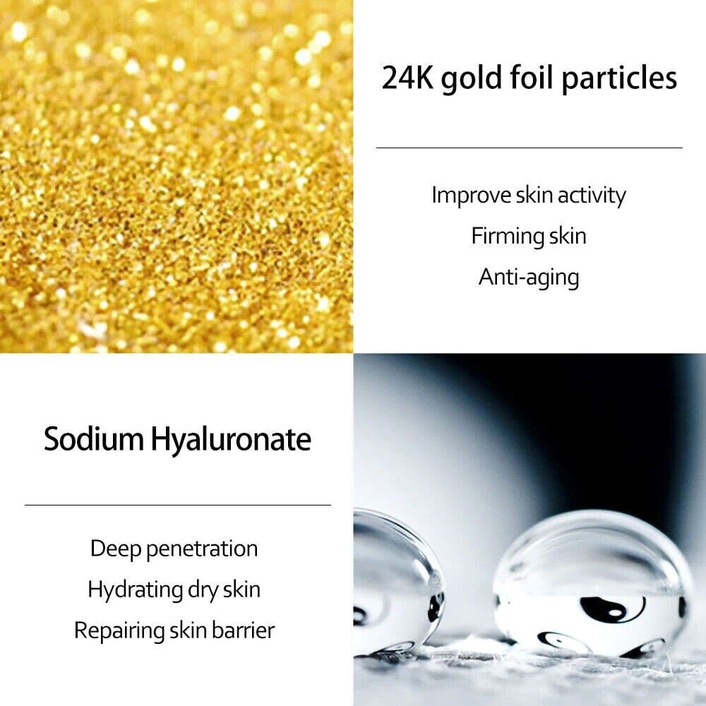 Nicotinamide Liquid 24K Gold Anti Aging Moisturizer with Hyaluronic Acid - Thumbnail 7