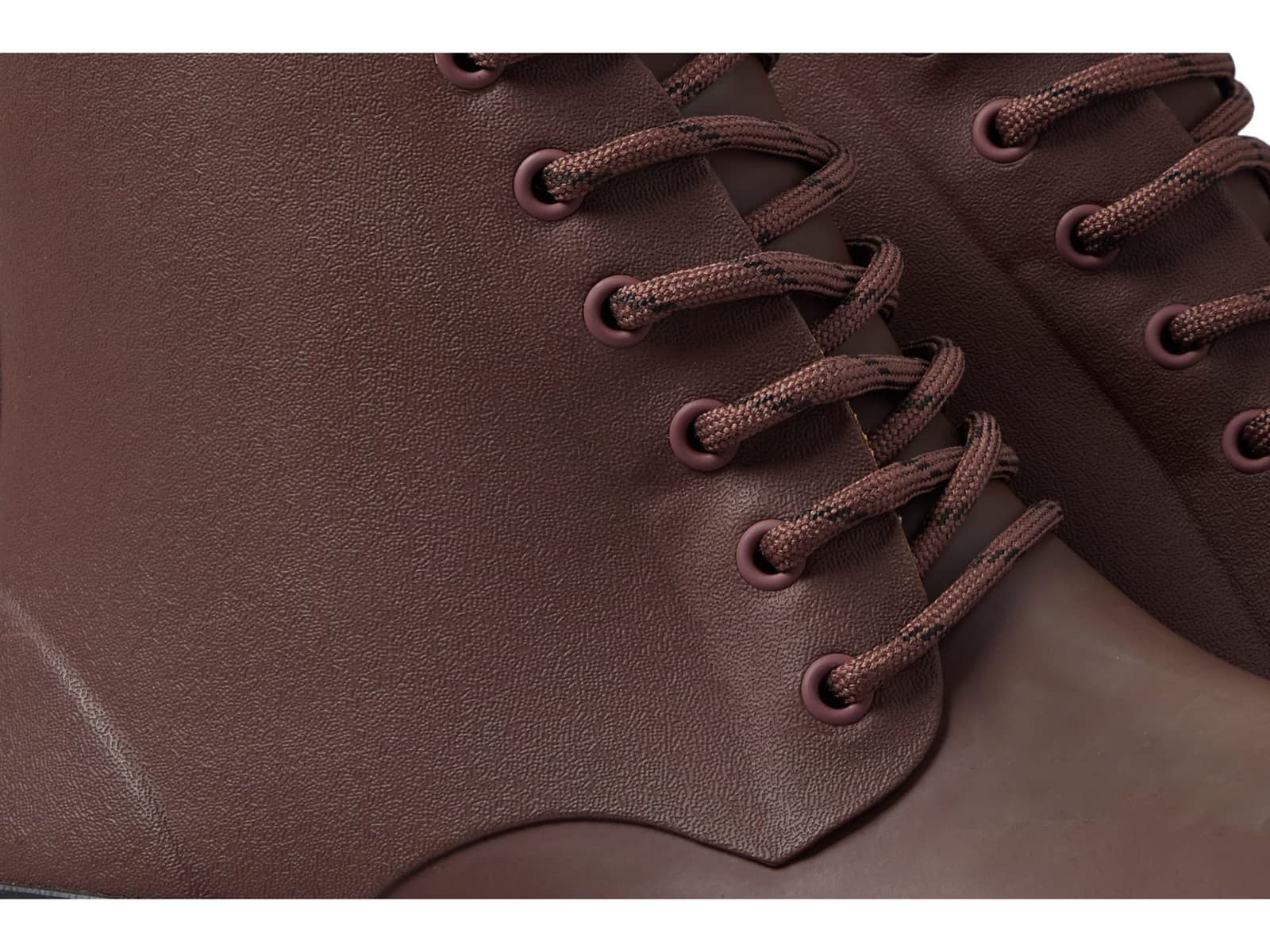 MADEWELL Women's The Lace-Up Lugsole Rain Boot s Dark Cabernet MA442 Shoes 9 - Thumbnail 5
