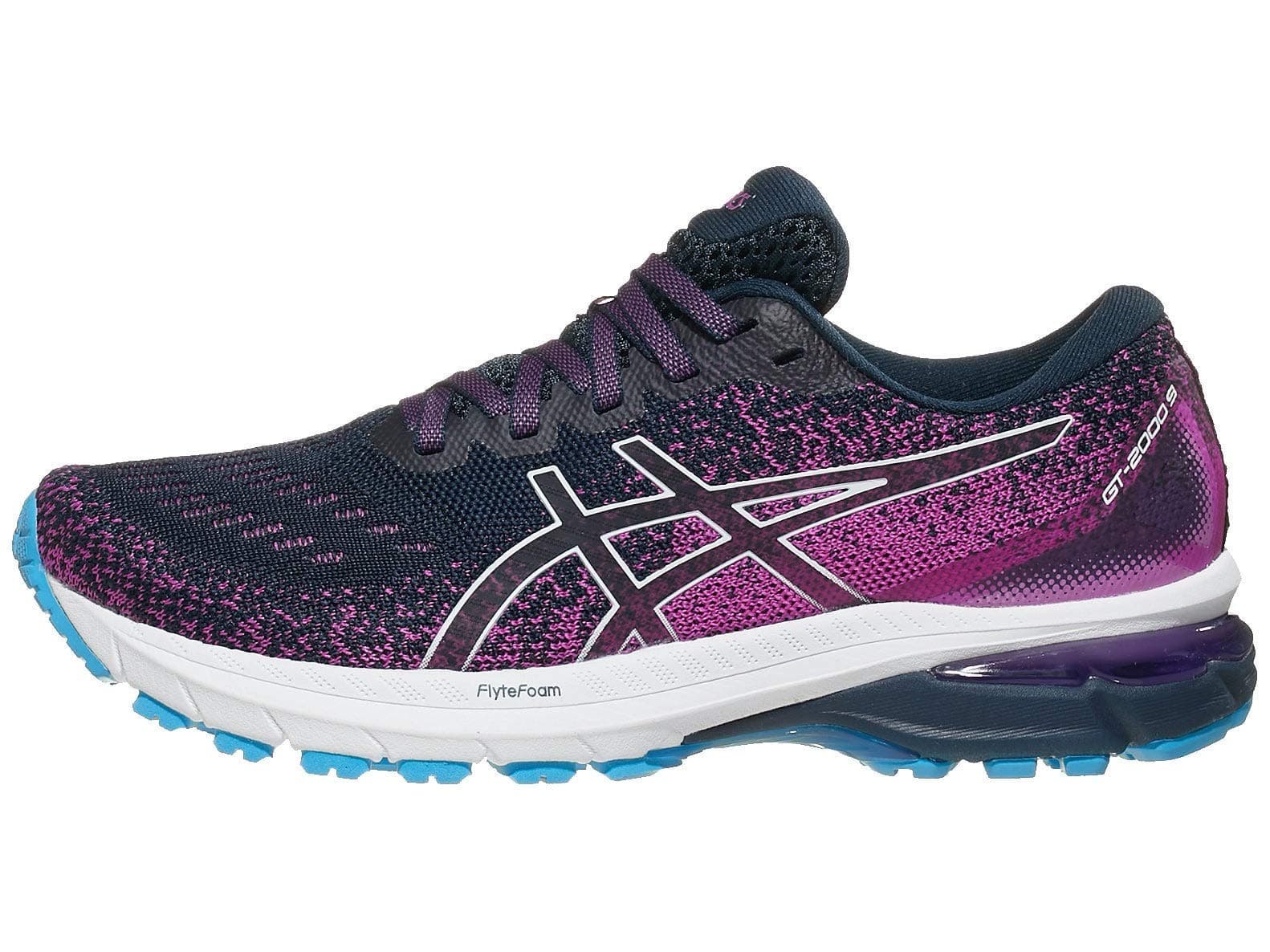 ASICS GT 2000 9 Knit Women 's Running shoes French Blue/White Size 11 M - Thumbnail 3