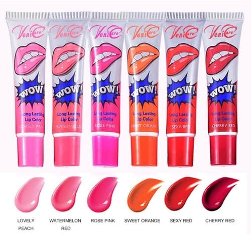 VeniCare lip stain Lip Gloss 6 Colors Peel Off Tint Long Lasting Waterproof - Thumbnail 4