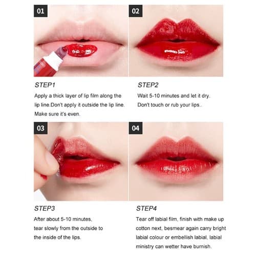 VeniCare lip stain Lip Gloss 6 Colors Peel Off Tint Long Lasting Waterproof - Thumbnail 6