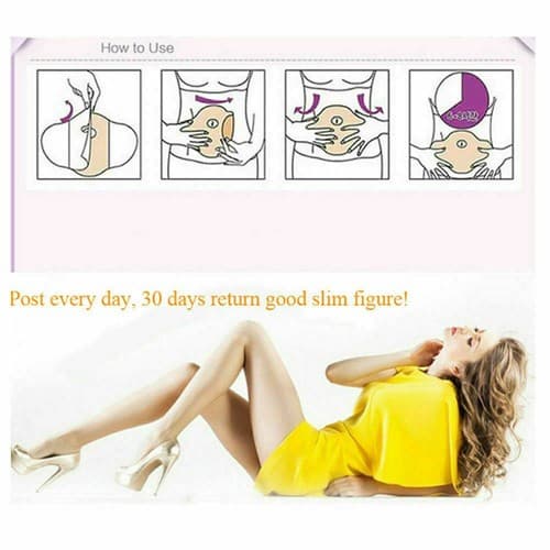 25 Pcs MYMI Korea Wonder Belly Abdomen Burn Fat Wing Weight Loss Slimming Patch - Thumbnail 9