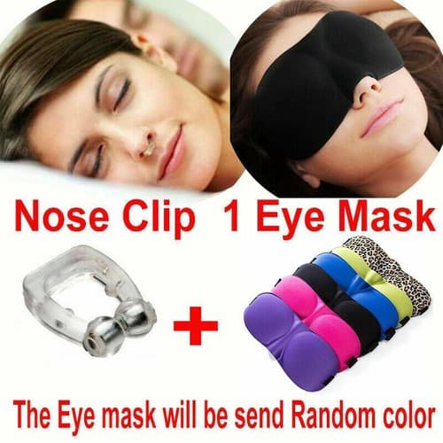 Magnetic Anti Snore Stop Snoring Nose Clip and Chin Strap Sleeping Aid Apnea - Image 1