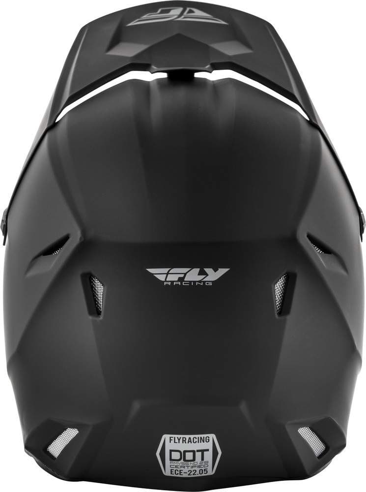 Fly Racing Kinetic Straight Edge Full Face Helmet (Matte Black, Medium) - Thumbnail 4