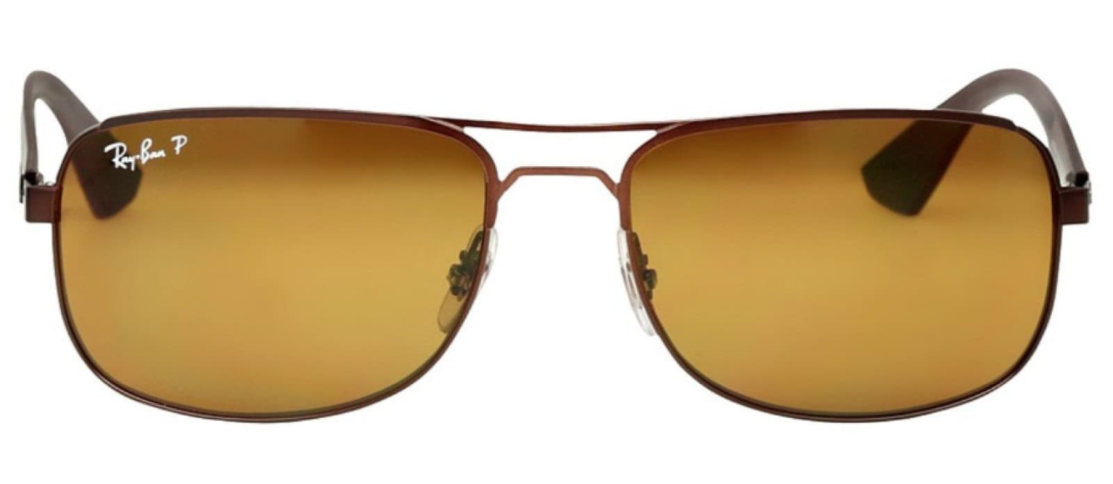 Ray-Ban RB3524-012/83 Sunglasses Matte Brown w/Polarized Brown Lens 57mm - Thumbnail 2