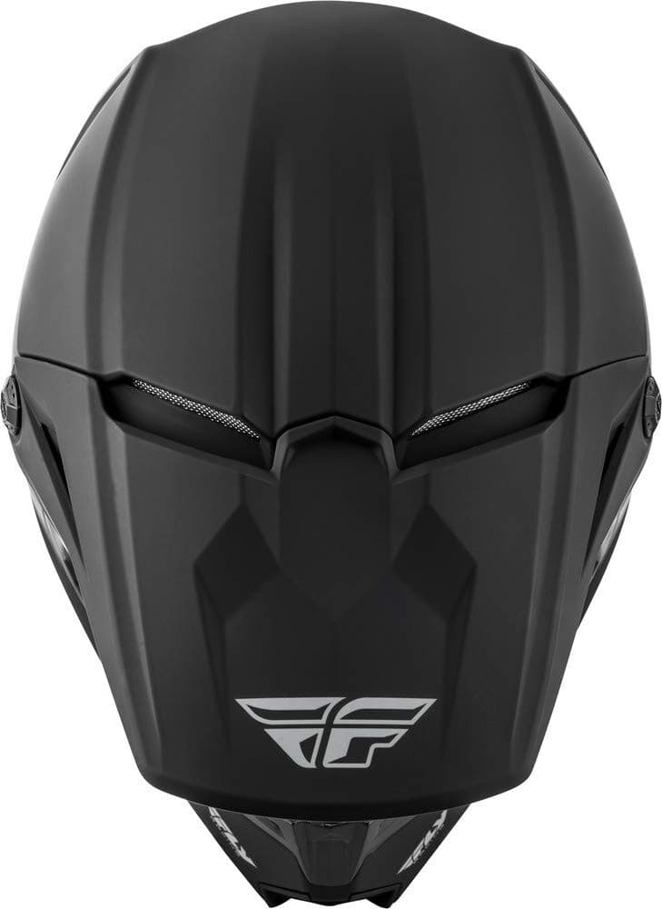 Fly Racing Kinetic Straight Edge Full Face Helmet (Matte Black, Medium) - Thumbnail 3