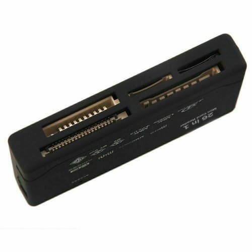 Mini Memory Card Reader 26-IN-1 USB 2.0 High Speed For CF xD SD MS SDHC - Thumbnail 3