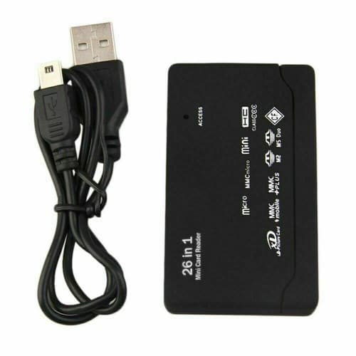 Mini Memory Card Reader 26-IN-1 USB 2.0 High Speed For CF xD SD MS SDHC - Thumbnail 6