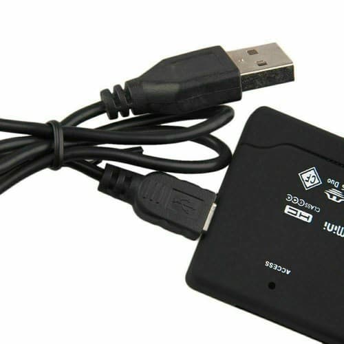 Mini Memory Card Reader 26-IN-1 USB 2.0 High Speed For CF xD SD MS SDHC - Thumbnail 2