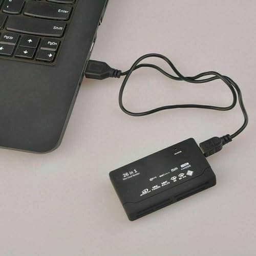 Mini Memory Card Reader 26-IN-1 USB 2.0 High Speed For CF xD SD MS SDHC - Thumbnail 7