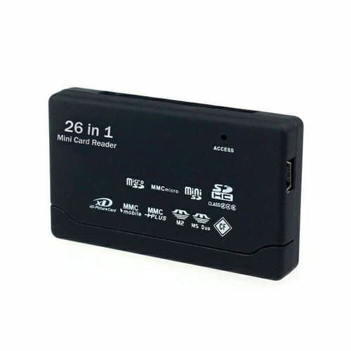 Mini Memory Card Reader 26-IN-1 USB 2.0 High Speed For CF xD SD MS SDHC - Thumbnail 5