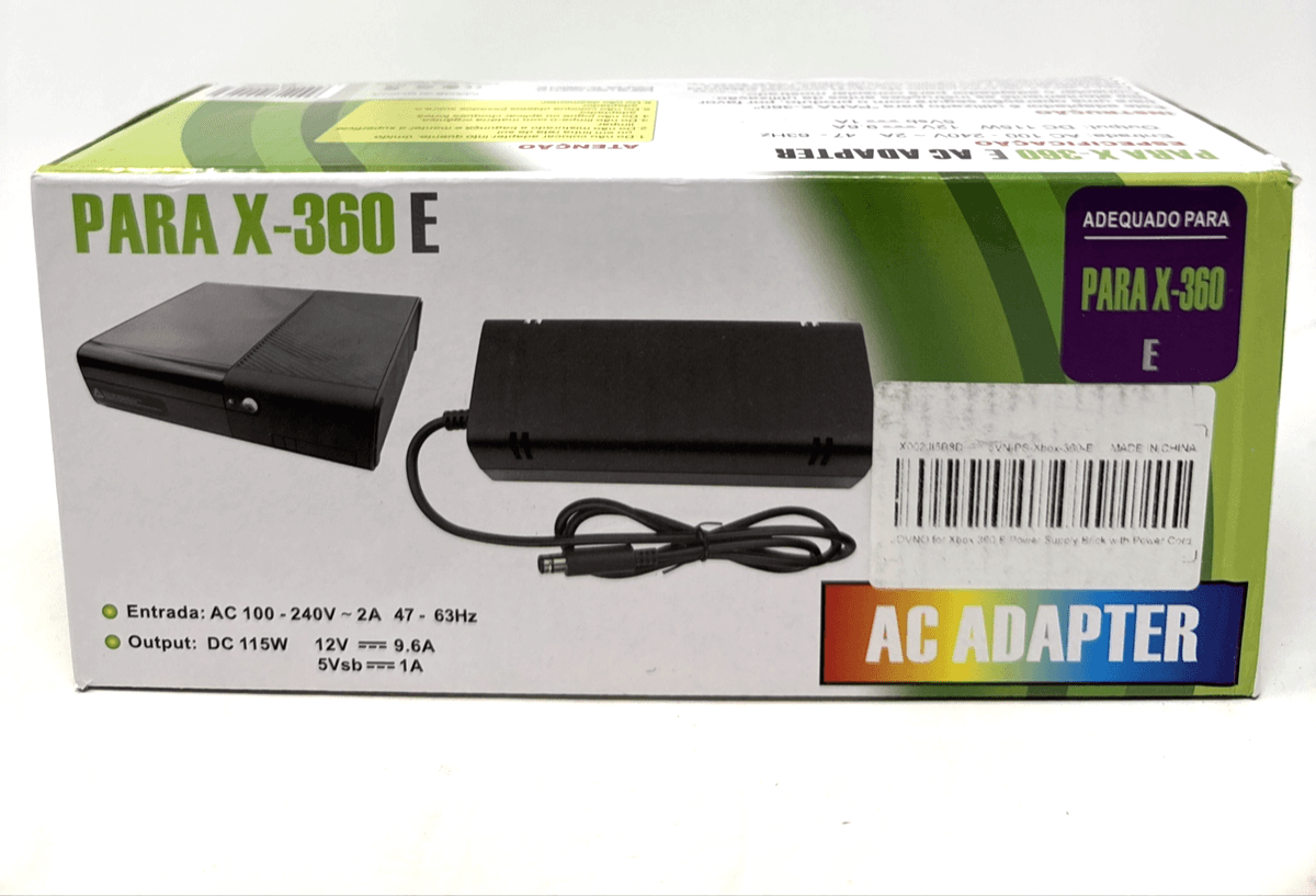 AC Power Supply Brick Charger Adapter Cable Cord for Microsoft Xbox 360 E System - Thumbnail 7