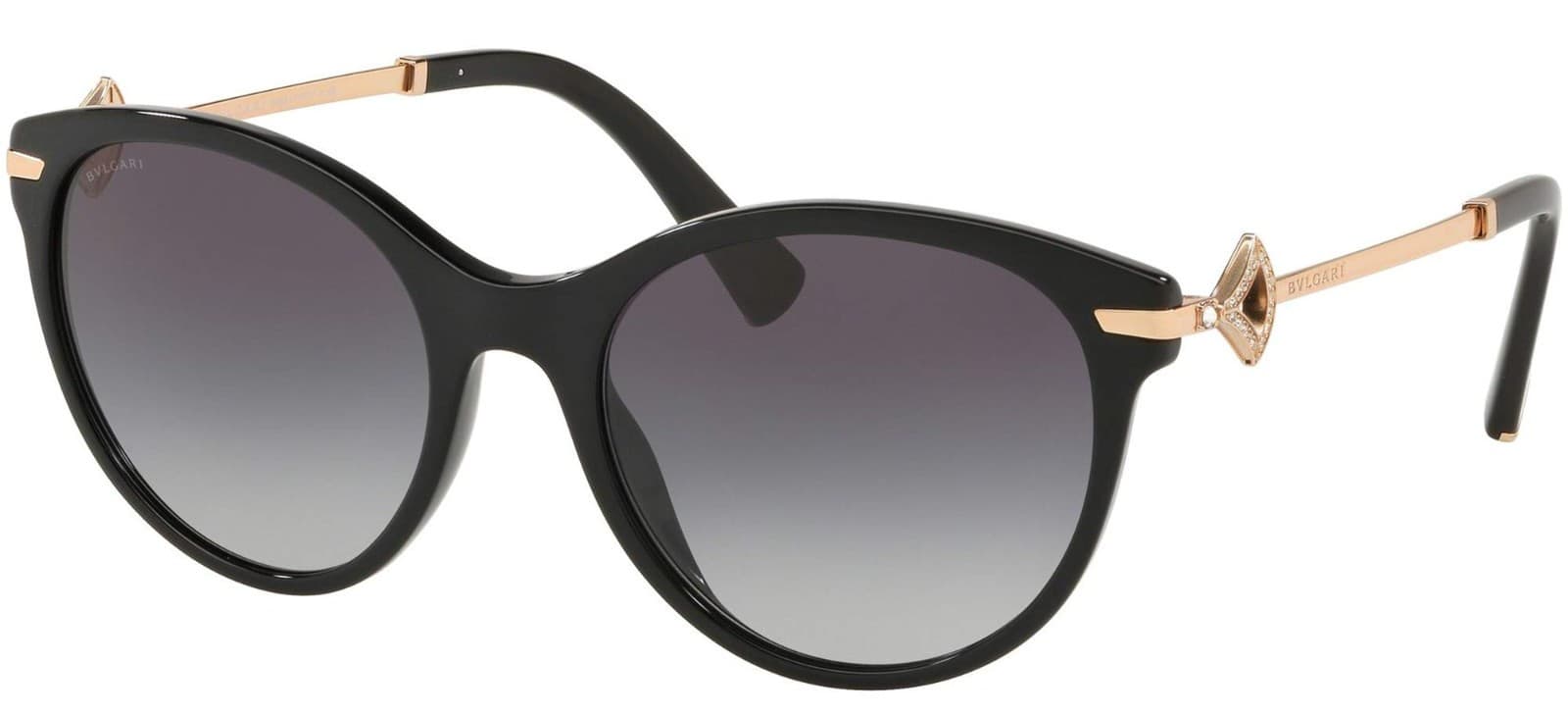 bvlgari sunglasses women Cat Eye BV8210B 501/8G Black 55-19-140 Italy - Image 1