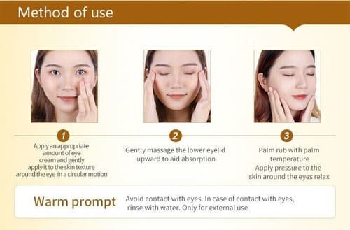24K Gold Eye Cream Reduce Eye Bags , Puffiness Anti Wrinkle , Aging, Dark Circle - Thumbnail 9