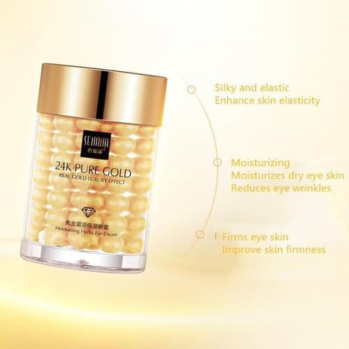 24K Gold Eye Cream Reduce Eye Bags , Puffiness Anti Wrinkle , Aging, Dark Circle - Thumbnail 4
