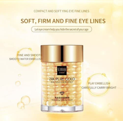 24K Gold Eye Cream Reduce Eye Bags , Puffiness Anti Wrinkle , Aging, Dark Circle - Thumbnail 12