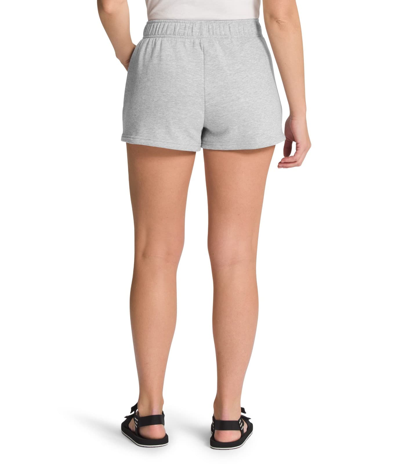 The North Face Half Dome Fleece Womens Shorts Light Grey Heather X-Large Short - Thumbnail 2