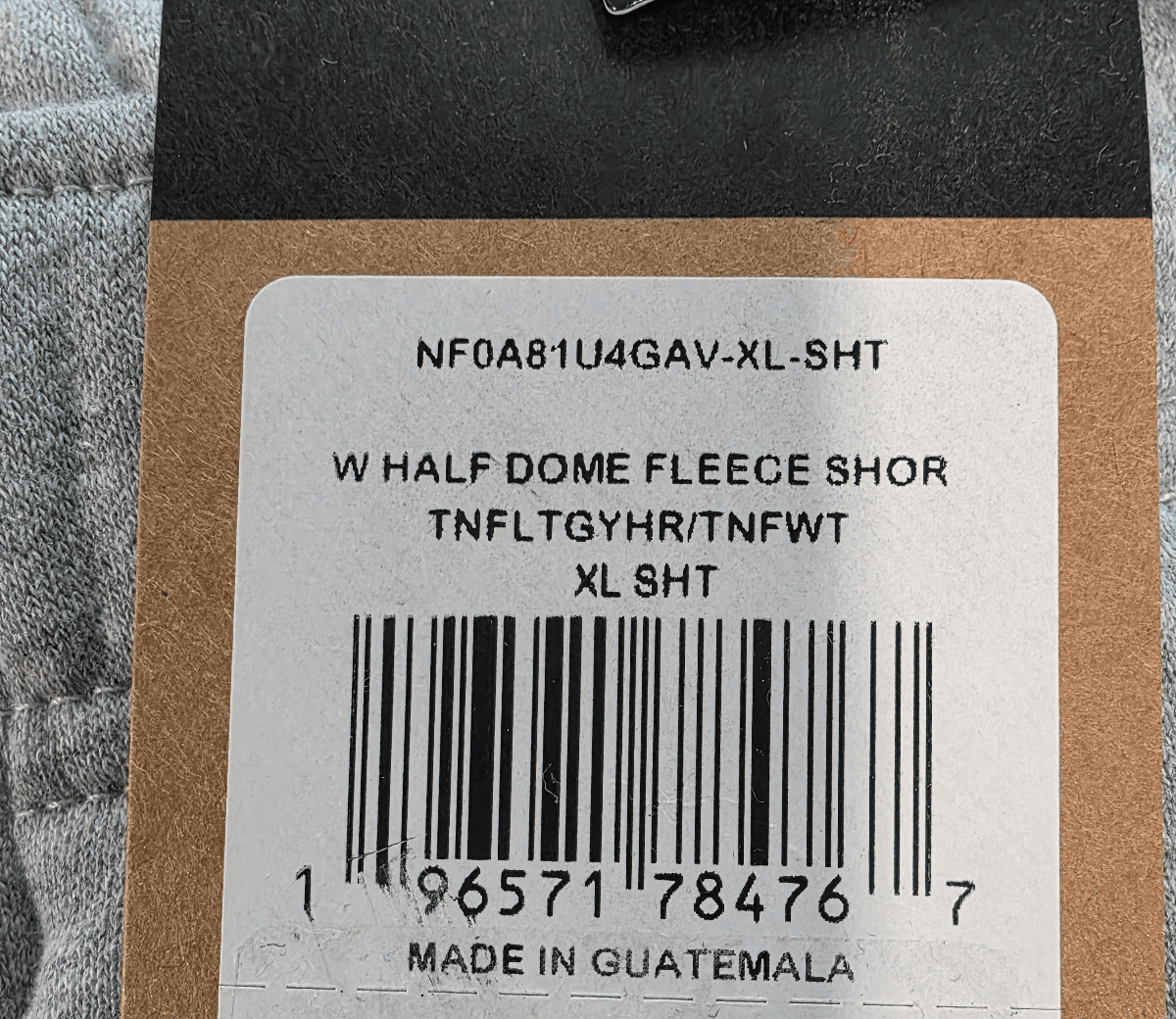 The North Face Half Dome Fleece Womens Shorts Light Grey Heather X-Large Short - Thumbnail 3