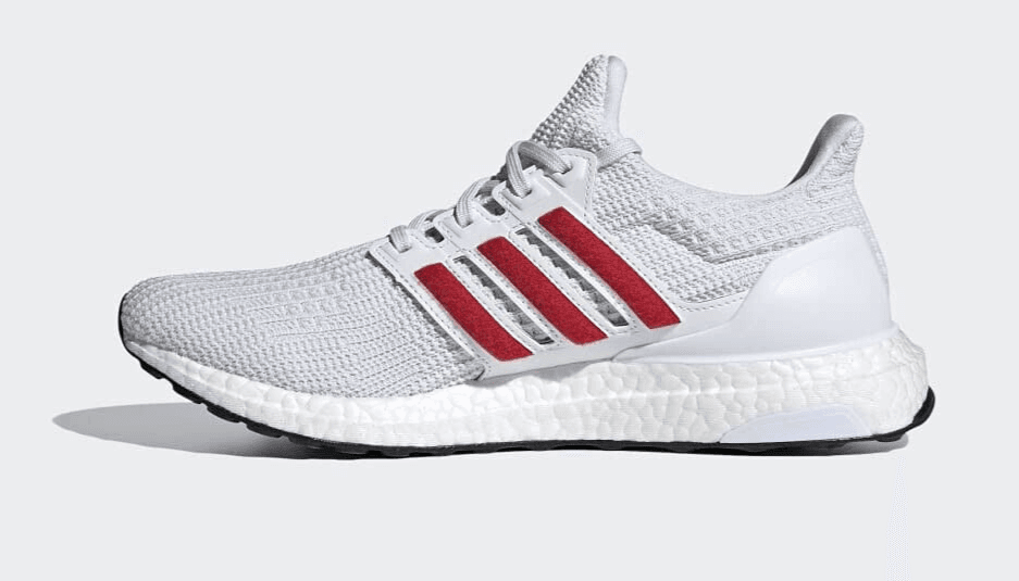 Adidas Ultraboost 4.0 DNA Womens Shoes Color: Footwear White/Silver/RED Size 11 - Thumbnail 3