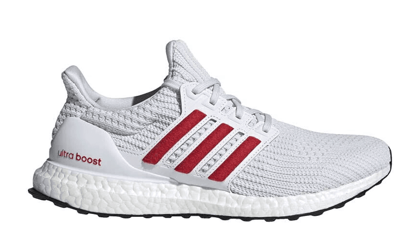 Adidas Ultraboost 4.0 DNA Womens Shoes Color: Footwear White/Silver/RED Size 11 - Thumbnail 2